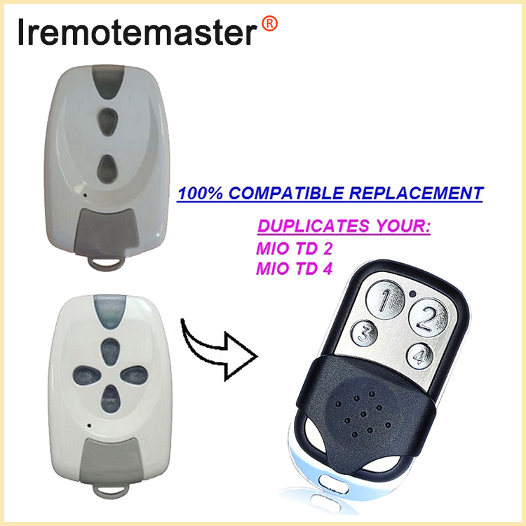 MIO TR2 TR4 ग्यारेज रिमोट कन्ट्रोल रोलिङ कोड 433MHz को लागि